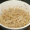 Hot vinegared dish dressing of bean sprout Image