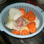 Pork & poteto in broth Image