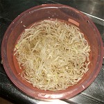 Hari hari pickles of cut and dried radish Image