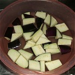 Soaking of eggplant Image