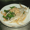 Sesame vinegar dressing of bean sprout and green pepper Image