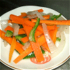 Vinegar combination food of carrot and onion Image