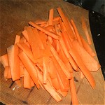 Vinegar combination food of carrot and onion Image