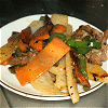 Sesame miso stir-frying of pork and potato Image