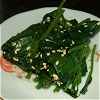 Boiled green of spinach Image