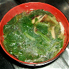 Soup of chinese cabbage and mushroom Image