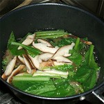 Boiling soaking of chinese cabbage and mushroom Image