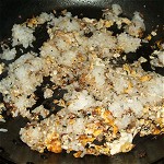 Fried rice of egg and bean curd Image