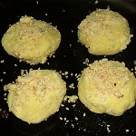 Potato sesame bun made from sweet potato Image
