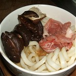 Pan grilling style udon noodle Image