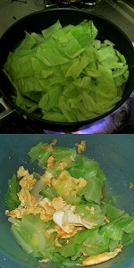 Egg dressing of cabbage Image