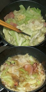 Boiling-soaking of cabbage Image