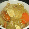 Cabbage heap curry pan of Japanese style soup Image