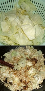 Stir-fry of pork and cabbage Image