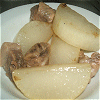 Boiled food of 'Radish and pig ribs' Image