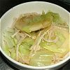 Steaming dish of potato and cabbage Image
