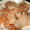 Ketchup dressing of onion and pork Image