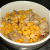 Simple cooking that uses corn with chicken Image