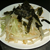 Soaking of bean sprout and seaweed Image