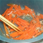 Carrot dressing of bean sprout Image