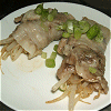 Pork rolling of bean sprout Image
