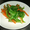 The simple salad used cabbage and carrot Image