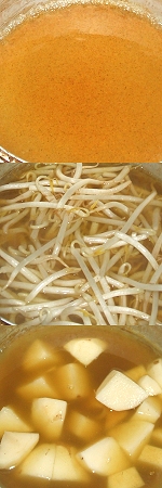 The curry flavor stew of the bean sprout Image