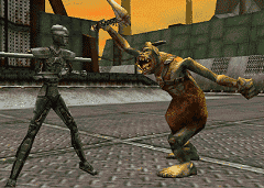Orc�Ɛ���Ă���Warrior 